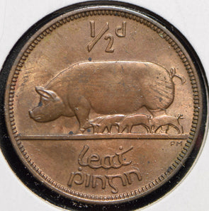 Ireland 1953 1/2 Penny Sow with piglets animal  150172 combine shipping