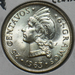 Dominican Republic 1963 25 Centavos 491239 combine shipping