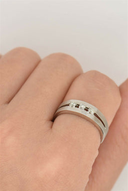 14K Gold Diamond Ring 4.94g Diamond TCW 0.09ct Size 7.5 RG0116