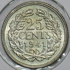 Netherlands 1941 25 Cents 240332 combine shipping