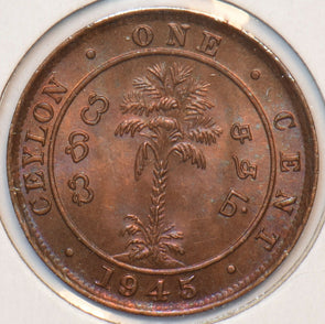 Ceylon 1945 Cent 295189 combine shipping