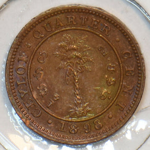 Ceylon 1898 1/4 Cent 195497 combine shipping
