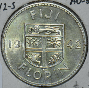 Fiji 1942 S Florin 296467 combine shipping