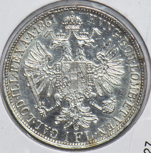 Austria 1861 A Florin Eagle animal 490327 combine shipping