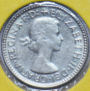 Australia 1960 6 Pence Kangaroo animal Emu 902546 combine shipping