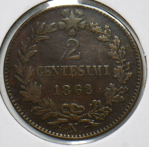 Italy 1862 2 Centesimi  191865 combine shipping