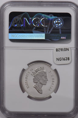 Canada 1997 50 Cents Silver NGC Proof 69 Ultra Cameo Duck Tolling Retriever NG16