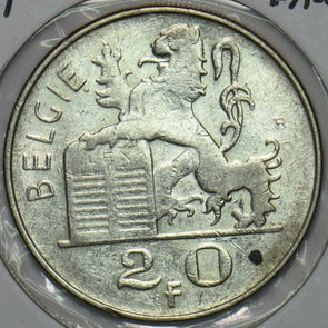 Belgium 1951 20 Francs Lion animal 240356 combine shipping