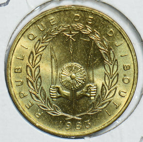 Djibouti 1983 10 Francs Ch BU 198005 combine shipping