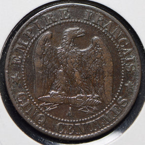 France 1854 5 Centimes Eagle animal  150115 combine shipping