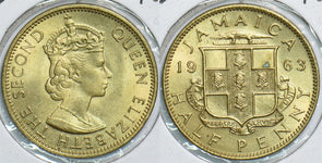 Jamaica 1963 1/2 Penny 198467 combine shipping