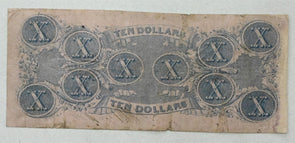US 1862 $10 XF Confederate Currency Richmond Rare! RN0126 combine shipping
