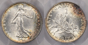 France 1917 Franc PCGS MS 64 Gad-467 F-217 PC1468 combine shipping