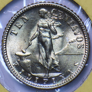 Philippines 1944 D 10 Centavos Eagle animal UNC 294916 combine shipping