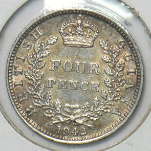 British Guiana 1942 4 Pence 295571 combine shipping