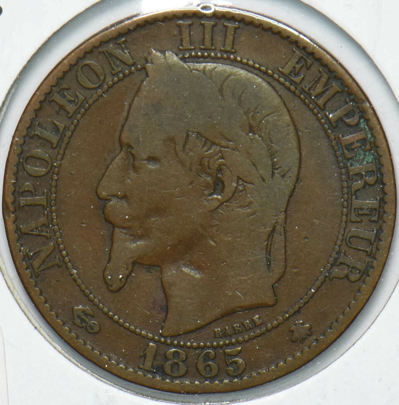 France 1865 5 Centimes Eagle animal Napoleon III 902130 combine shipping