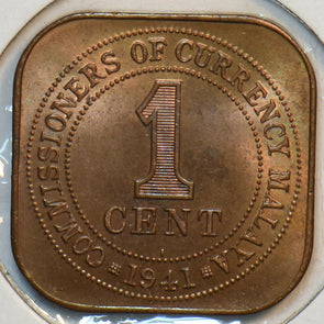Malaya 1941 Cent 297213 combine shipping