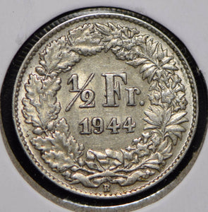 Switzerland 1944 1/2 Franc  150049 combine shipping