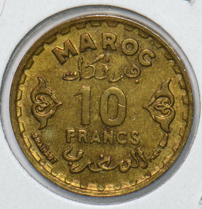 Morocco 1951 AH 1371 10 Francs 901554 combine shipping