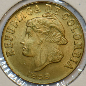 Colombia 1959 2 Centavos 297448 combine shipping
