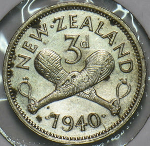 New Zealand 1940 3 Pence 903715 combine shipping