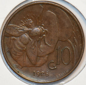 Italy 1928 10 Centesimi Honey Bee animal 151379 combine shipping