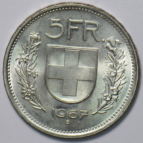 Switzerland 1967 5 Francs 193667 combine shipping