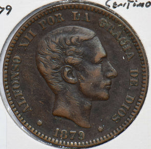 Spain 1879 10 Centimos 240300 combine shipping