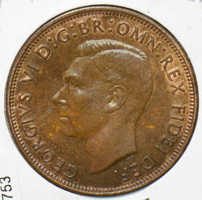 Australia 1951 Penny Kangaroo animal 192753 combine shipping