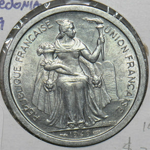 French New Caledonia 1949 2 Francs Bird animal 297738 combine shipping