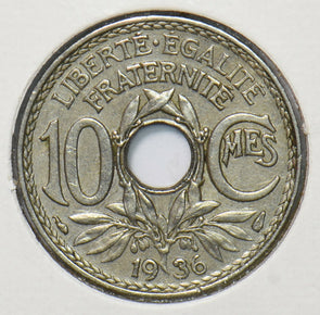 France 1936 10 Centimes 900115 combine shipping