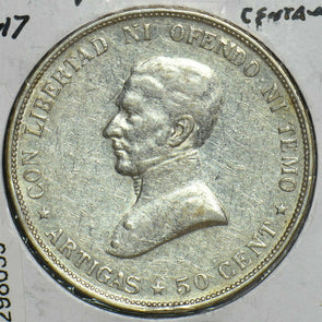 Uruguay 1917 50 Centesimos 298059 combine shipping