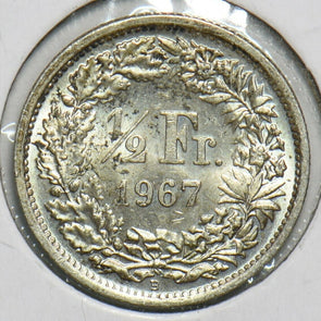 Switzerland 1967 1/2 Franc 197297 combine shipping