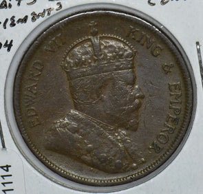 Straits Settlements 1904 Edward VII Cent 291114 combine shipping