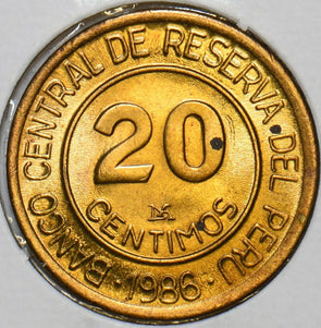 Peru 1986 20 Centimos 152554 combine shipping