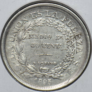 Bolivia 1895 50 Centavos Eagle animal 295887 combine shipping