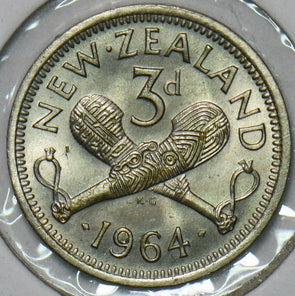 New Zealand 1964 3 Pence 297563 combine shipping
