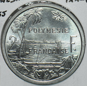French Polynesia 1965 2 Francs 297741 combine shipping