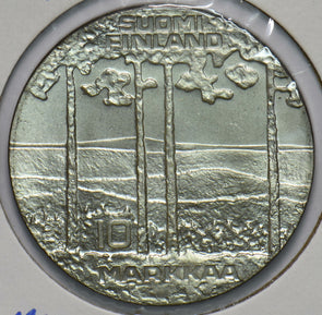 Finland 1975 Silver 10 Markkaa 292751 combine shipping