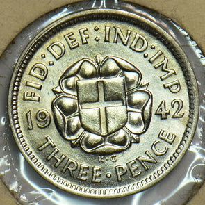 Great Britain 1942 3 Pence/Threepence 904190 combine shipping