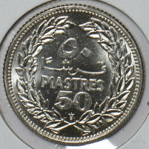 Lebanon 1952 50 Piastres 295512 combine shipping