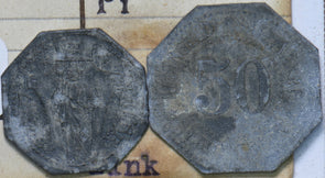 Germany 1919 10/50 Pfennig Trier 293124 combine shipping