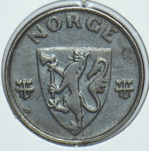 Norway 1944 2 Ore Lion animal 190852 combine shipping