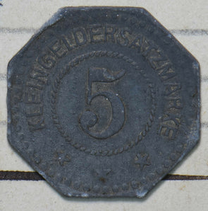 Germany 1917 5 Pfennig Nordhausen a.H. 293107 combine shipping