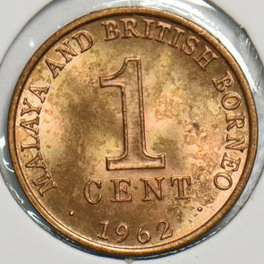 Malaya and British Borneo 1962 Cent 153316 combine shipping
