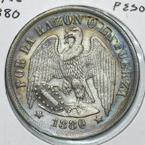 Chile 1880 Peso Condor animal C0422 combine shipping