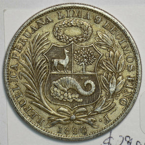 Peru 1896 Sol 491375 combine shipping
