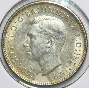 Australia 1942 6 Pence Kangaroo animal Ostrich Georgivs VI 902061 combine shippi