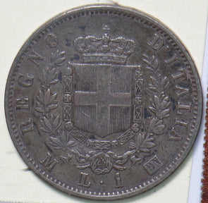 Italy 1863 Lira 193328 combine shipping
