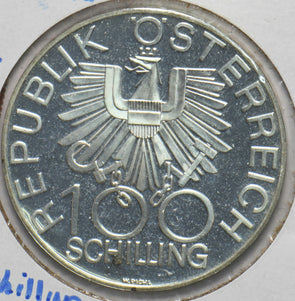 Austria 1979 Silver 100 Schilling Eagle animal proof 292793 combine shipping